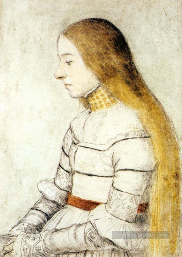 Portrait d’Anna Meyer Renaissance Hans Holbein le Jeune Peintures à l'huile